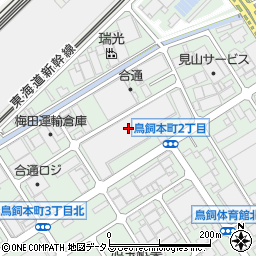 梅田運輸倉庫周辺の地図