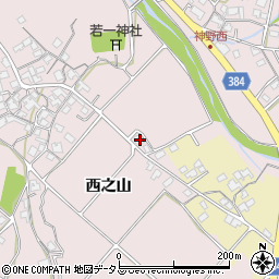 兵庫県加古川市神野町西之山501-4周辺の地図