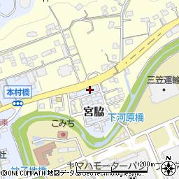 静岡県掛川市宮脇234-3周辺の地図