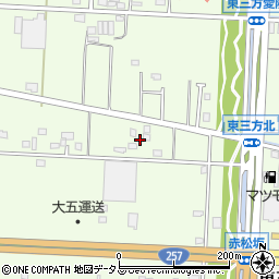静岡県浜松市中央区東三方町261周辺の地図