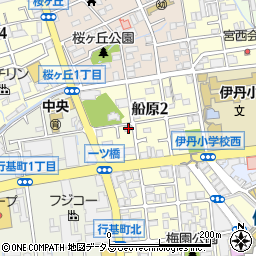 兵庫県伊丹市船原2丁目3-21周辺の地図