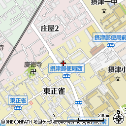 大阪府摂津市東正雀18-15周辺の地図