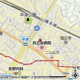 兵庫県加古川市米田町平津607周辺の地図