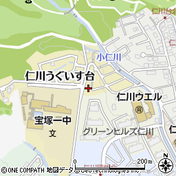 兵庫県宝塚市仁川うぐいす台6周辺の地図
