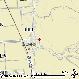 京都府木津川市山城町綺田山口17周辺の地図