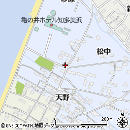 愛知県知多郡美浜町奥田砂原37周辺の地図