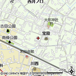 兵庫県加古川市東神吉町西井ノ口705周辺の地図
