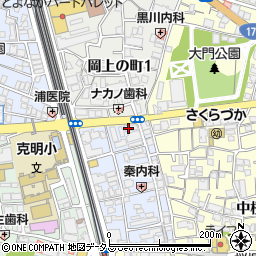 和ZEN 岡町店周辺の地図