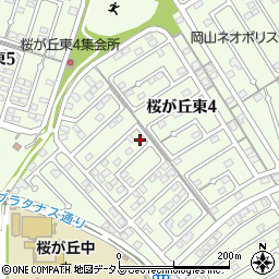 岡山県赤磐市桜が丘東4丁目4-205周辺の地図