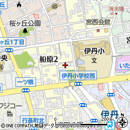 兵庫県伊丹市船原2丁目1-16周辺の地図