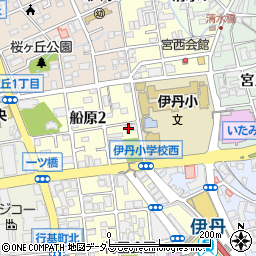 兵庫県伊丹市船原2丁目1-18周辺の地図