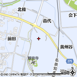 愛知県知多郡美浜町奥田廻間田周辺の地図