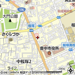 株式会社ワールド・ワン　豊中本町店周辺の地図