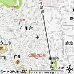 兵庫県宝塚市仁川台94周辺の地図