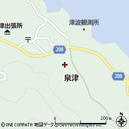 東京都大島町泉津（腰之下）周辺の地図