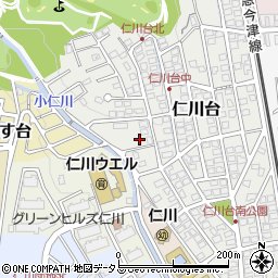 兵庫県宝塚市仁川台652-27周辺の地図