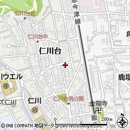 兵庫県宝塚市仁川台95周辺の地図