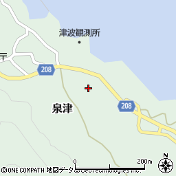 東京都大島町泉津8-1周辺の地図