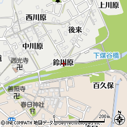 京都府相楽郡精華町菱田鈴川原周辺の地図