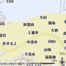愛知県西尾市吉良町宮崎上清水周辺の地図