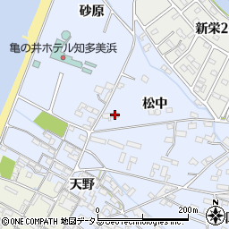 愛知県知多郡美浜町奥田松中65-1周辺の地図