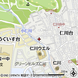 兵庫県宝塚市仁川台159周辺の地図
