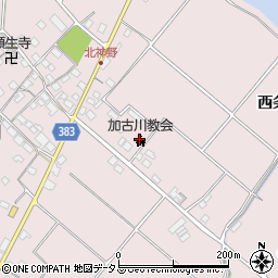 加古川教会周辺の地図