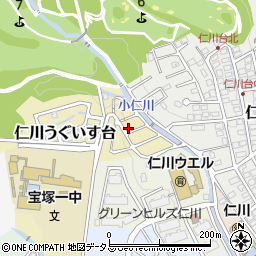 兵庫県宝塚市仁川うぐいす台10-5周辺の地図