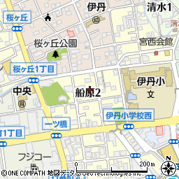 兵庫県伊丹市船原2丁目5-25周辺の地図