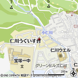 兵庫県宝塚市仁川うぐいす台6-11周辺の地図