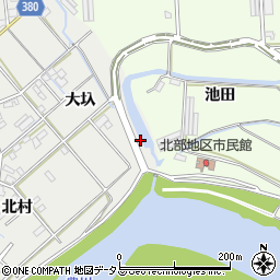 愛知県豊橋市下地町吐出周辺の地図