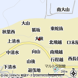 愛知県西尾市吉良町宮崎大狭周辺の地図