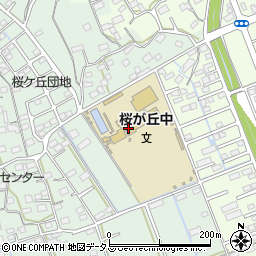 掛川市立桜が丘中学校周辺の地図