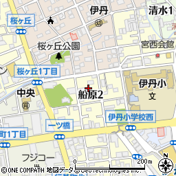 兵庫県伊丹市船原2丁目5周辺の地図