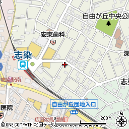 明月堂志染店周辺の地図