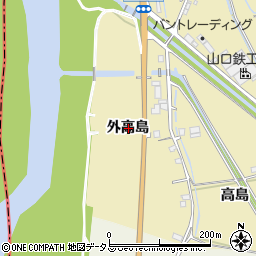 京都府木津川市山城町綺田外高島周辺の地図
