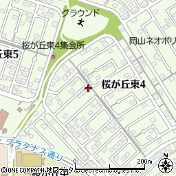 岡山県赤磐市桜が丘東4丁目4-224周辺の地図