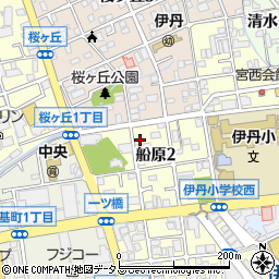兵庫県伊丹市船原2丁目5-11周辺の地図