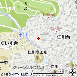 兵庫県宝塚市仁川台161周辺の地図