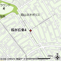 岡山県赤磐市桜が丘東4丁目4-343周辺の地図