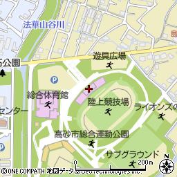 高砂市総合運動公園周辺の地図