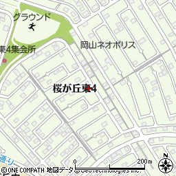 岡山県赤磐市桜が丘東4丁目4周辺の地図