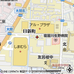 大阪府寝屋川市日新町1周辺の地図