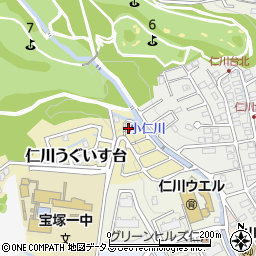 兵庫県宝塚市仁川うぐいす台11-7周辺の地図