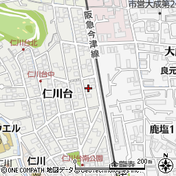 兵庫県宝塚市仁川台273周辺の地図