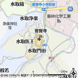 京都府京田辺市水取門田周辺の地図