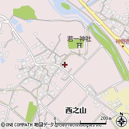 兵庫県加古川市神野町西之山460-1周辺の地図