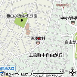 日本キリスト教団三木志染教会周辺の地図