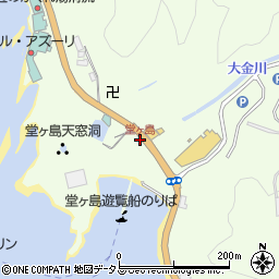 堂ヶ島周辺の地図