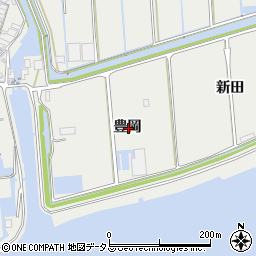 愛知県西尾市吉良町吉田豊岡周辺の地図
